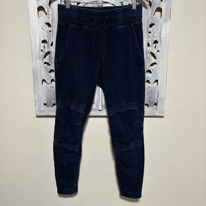 NEW G-Star Raw Motac X Super Moto Cotton Dark Denim Jean Look Sweatpants Size S